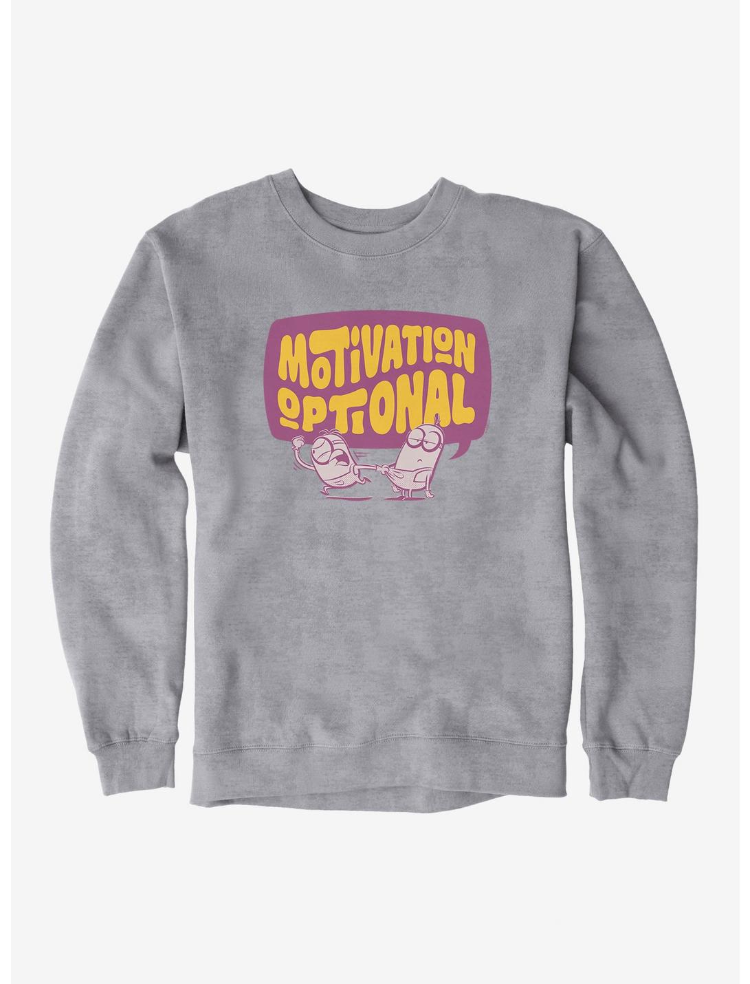 Minions Motivation Optional Sweatshirt, HEATHER GREY, hi-res