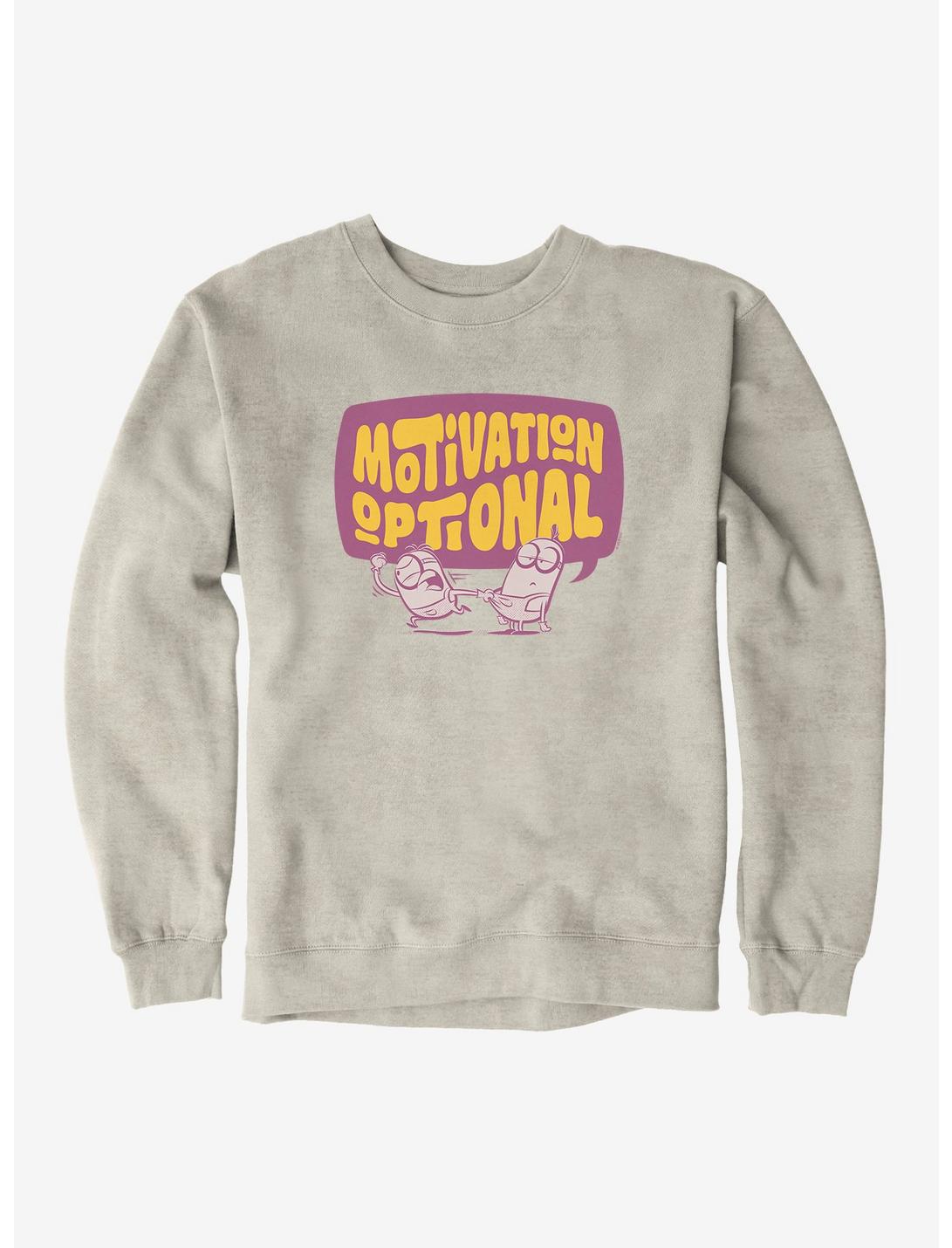 Minions Motivation Optional Sweatshirt, OATMEAL HEATHER, hi-res