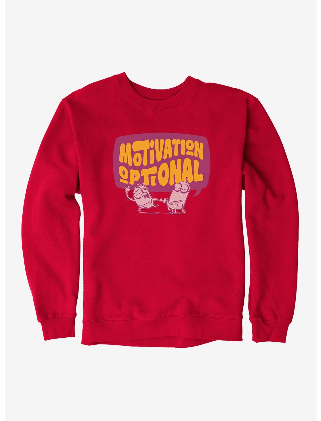 Minions Motivation Optional Sweatshirt, RED, hi-res