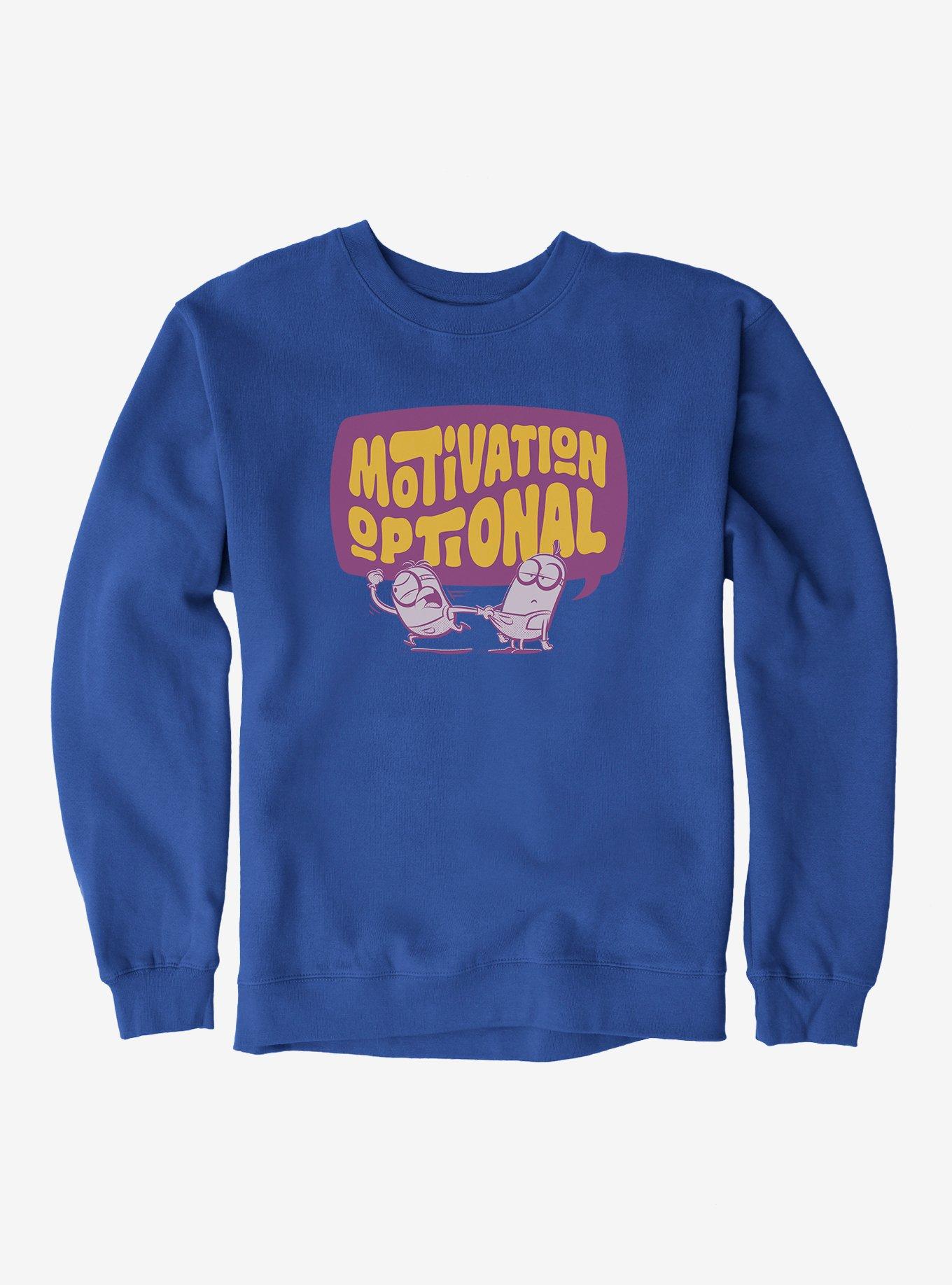 Minions Motivation Optional Sweatshirt, ROYAL BLUE, hi-res