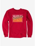 Minions On My Own Path Panel Sweatshirt, RED, hi-res