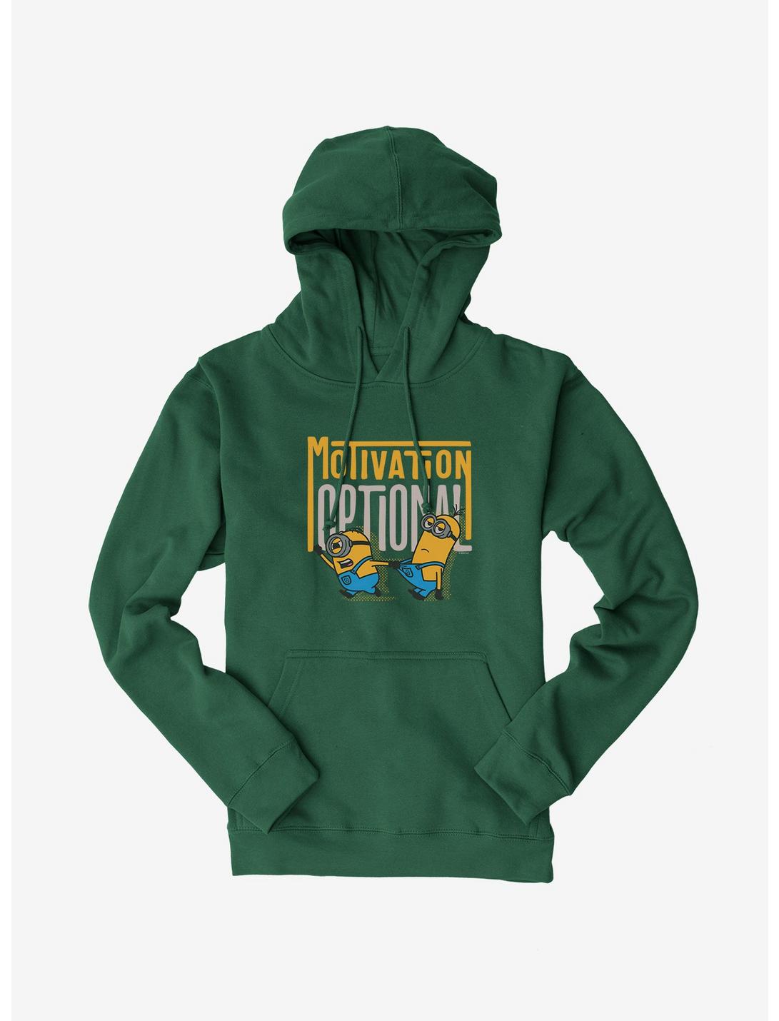 Minions Bold Motivation Optional Hoodie, FOREST, hi-res