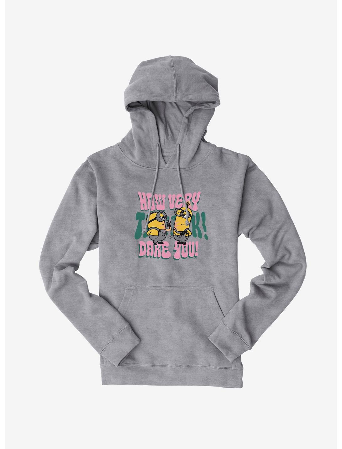 Minions Groovy How Dare You Hoodie, HEATHER GREY, hi-res