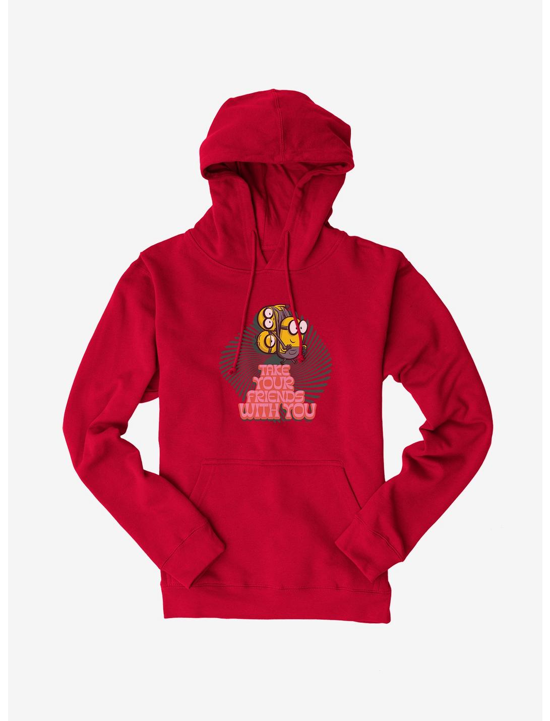 Minions Groovy Take Your Friends Hoodie, RED, hi-res