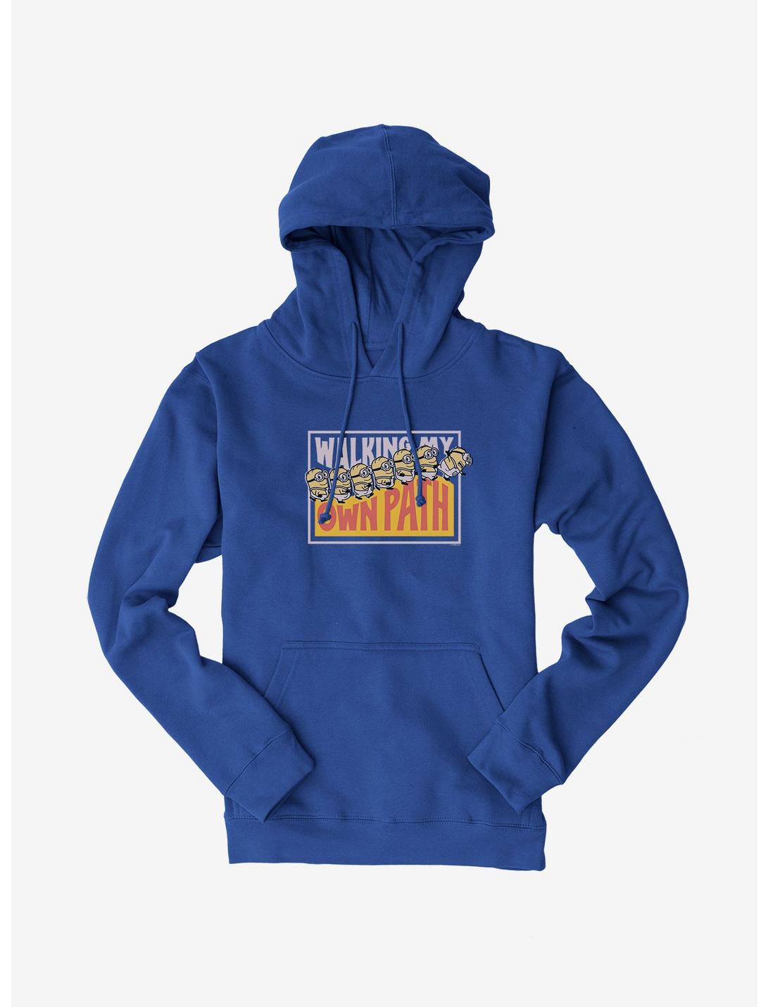 Minions On My Own Path Panel Hoodie, ROYAL BLUE, hi-res