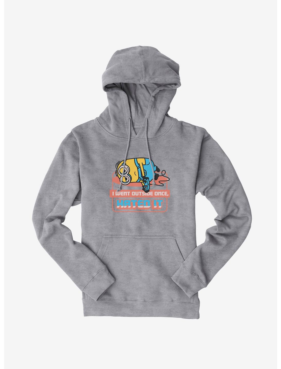 Minions Stay Inside Hoodie, HEATHER GREY, hi-res