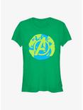 Marvel Avengers Earth Day Avengers World Girls T-Shirt, KELLY, hi-res
