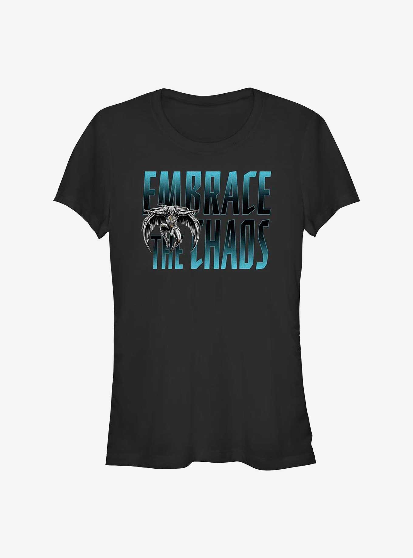 Marvel Moon Knight Chaos Text Stack Girls T-Shirt, , hi-res