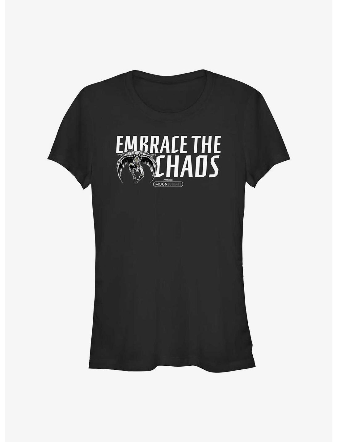 Marvel Moon Knight Embrace The Chaos Girls T-Shirt, BLACK, hi-res