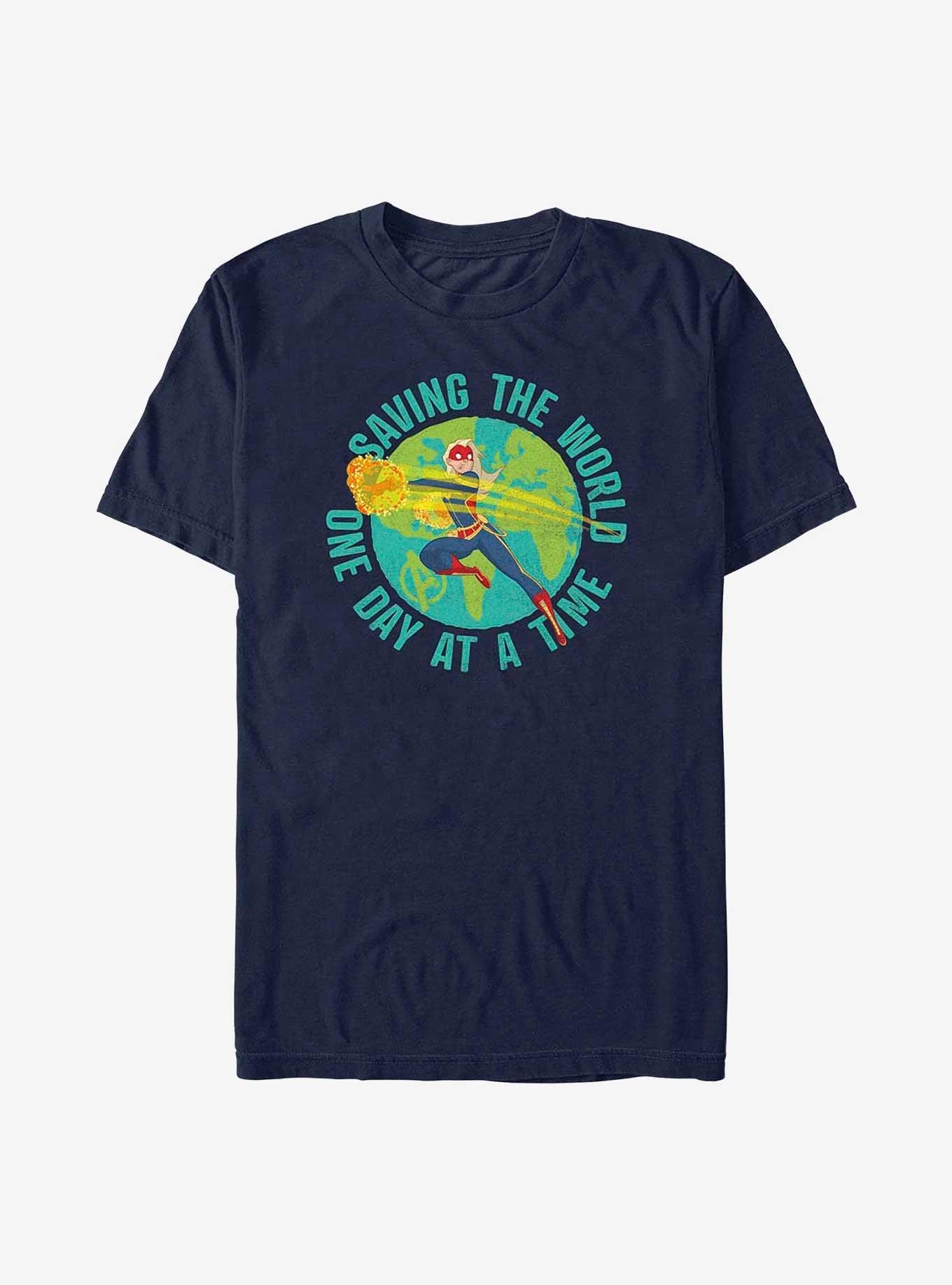 Marvel Captain Marvel Earth Day Saving The World T-Shirt, , hi-res