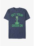 Marvel Guardians of the Galaxy Earth Day Green Groot T-Shirt, NAVY HTR, hi-res