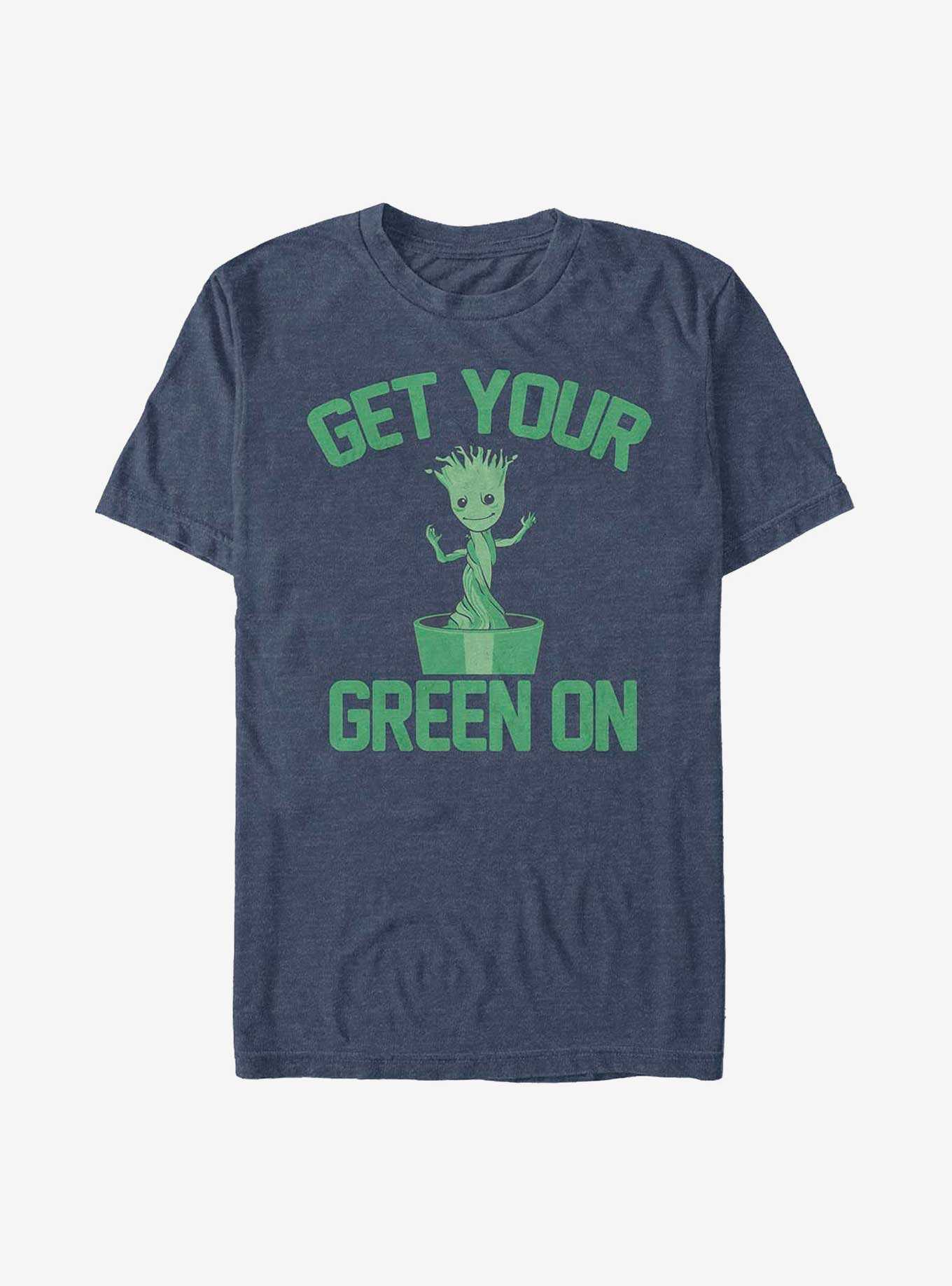 Marvel Guardians of the Galaxy Earth Day Green Groot T-Shirt, , hi-res