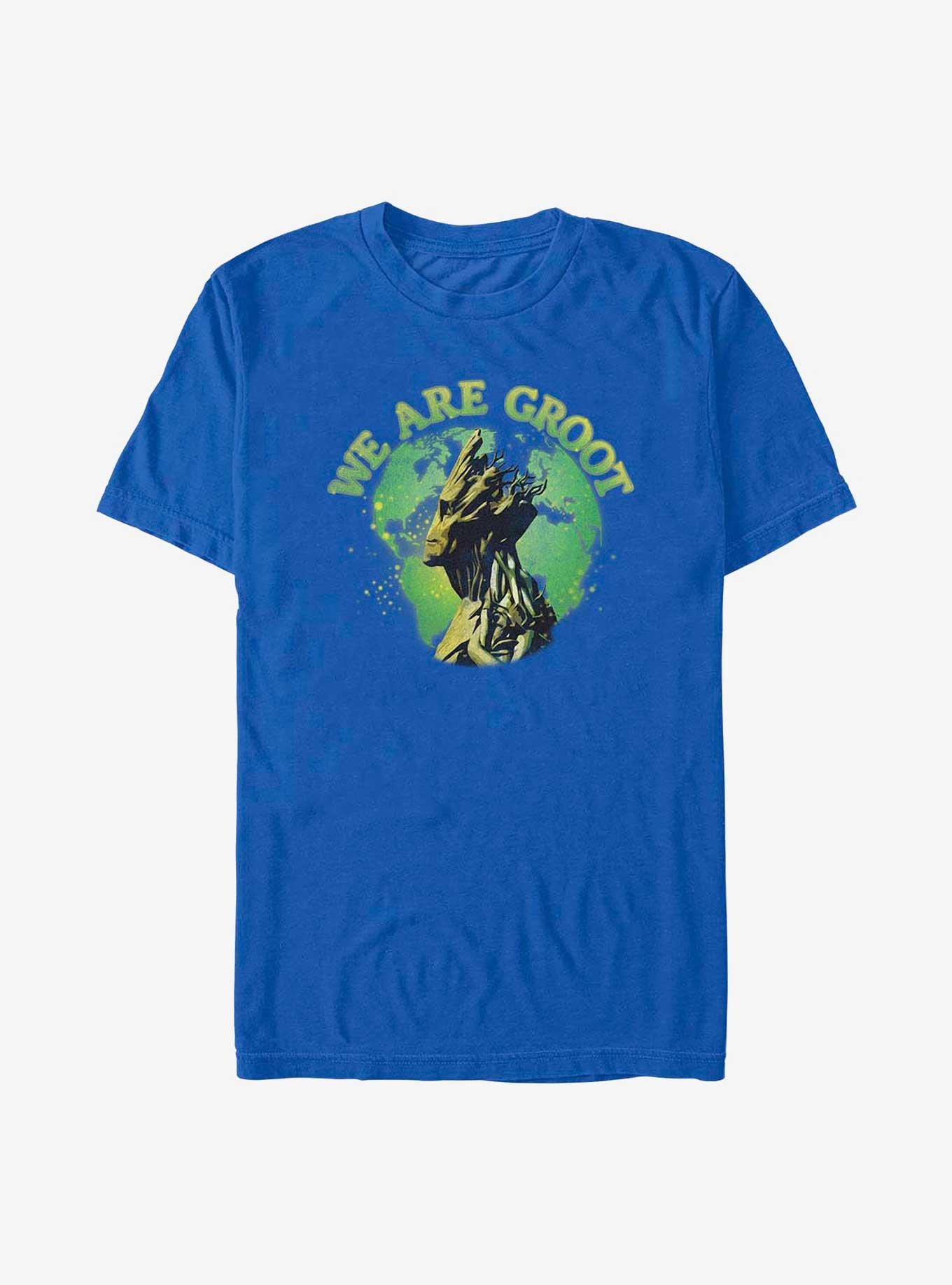 Marvel Guardians of the Galaxy Earth Day We Are Groot T-Shirt, ROYAL, hi-res