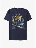 Disney Pixar Finding Nemo Earth Day Sea Scene T-Shirt, NAVY, hi-res