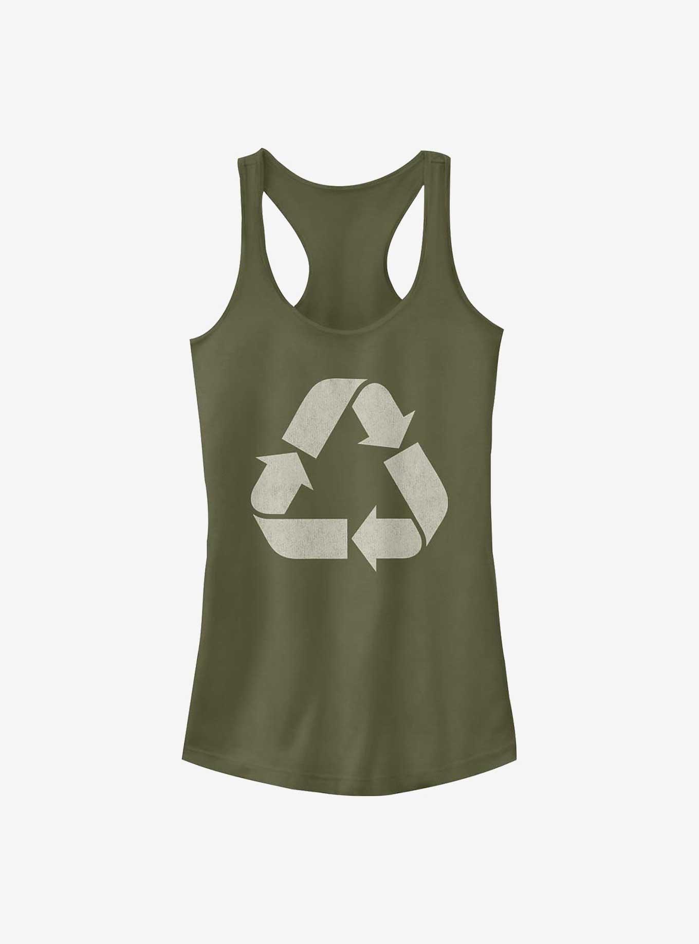 Earth Day Recycle Symbol Girls Tank, , hi-res