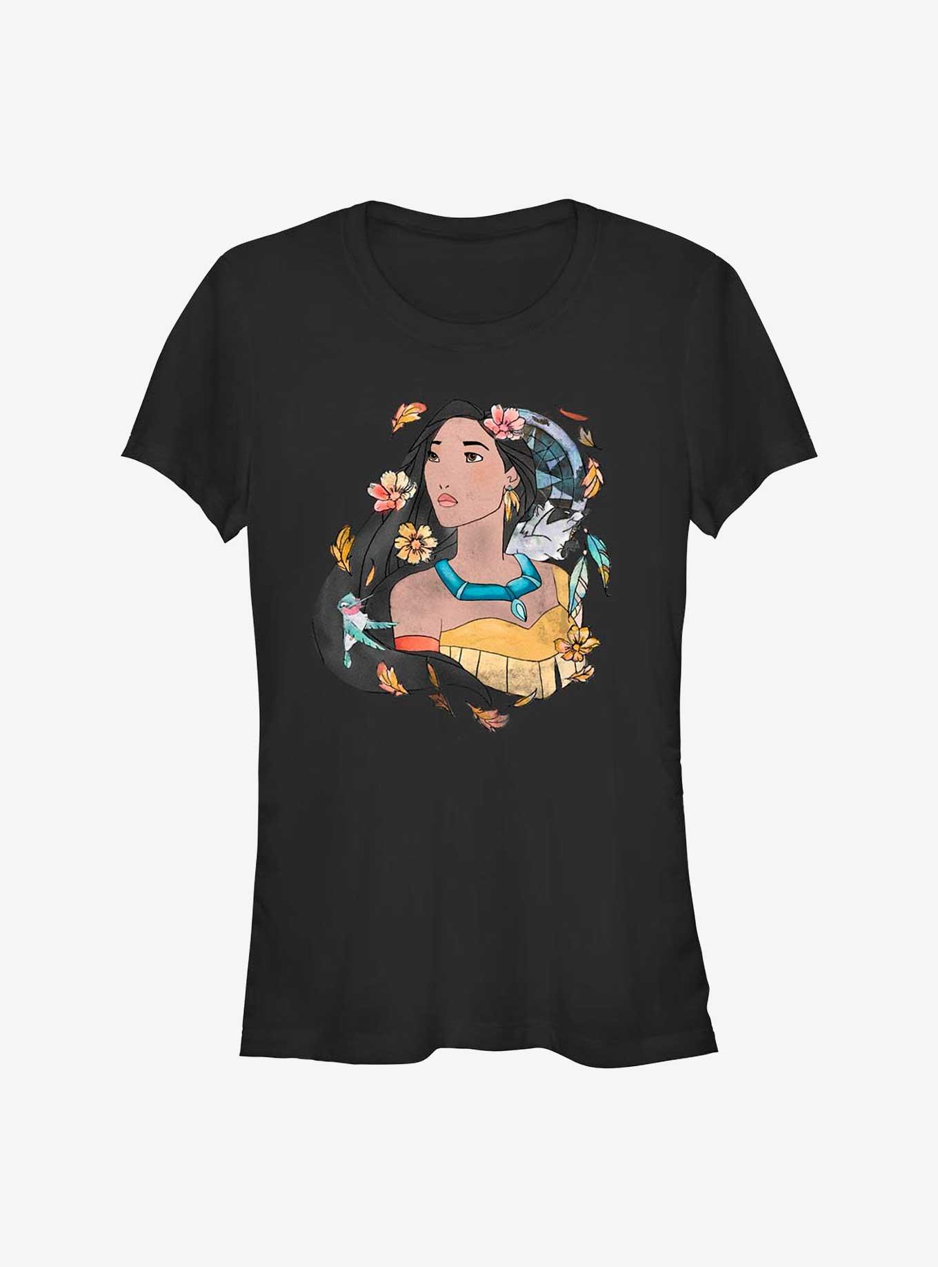 Disney Pocahontas Earth Day Dreamcatcher Sketch Girls T-Shirt