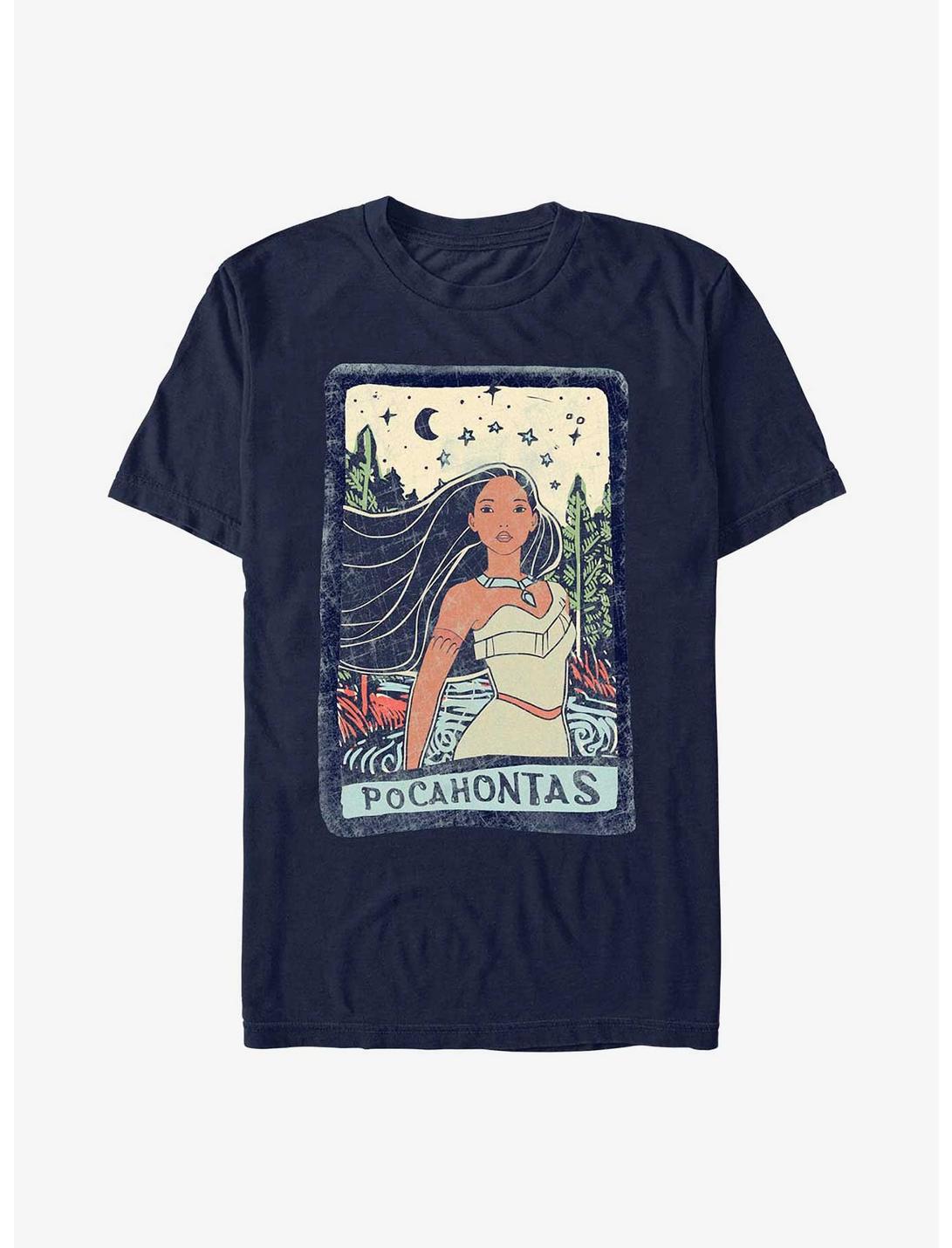 Disney Pocahontas Earth Day Block Print T-Shirt, NAVY, hi-res