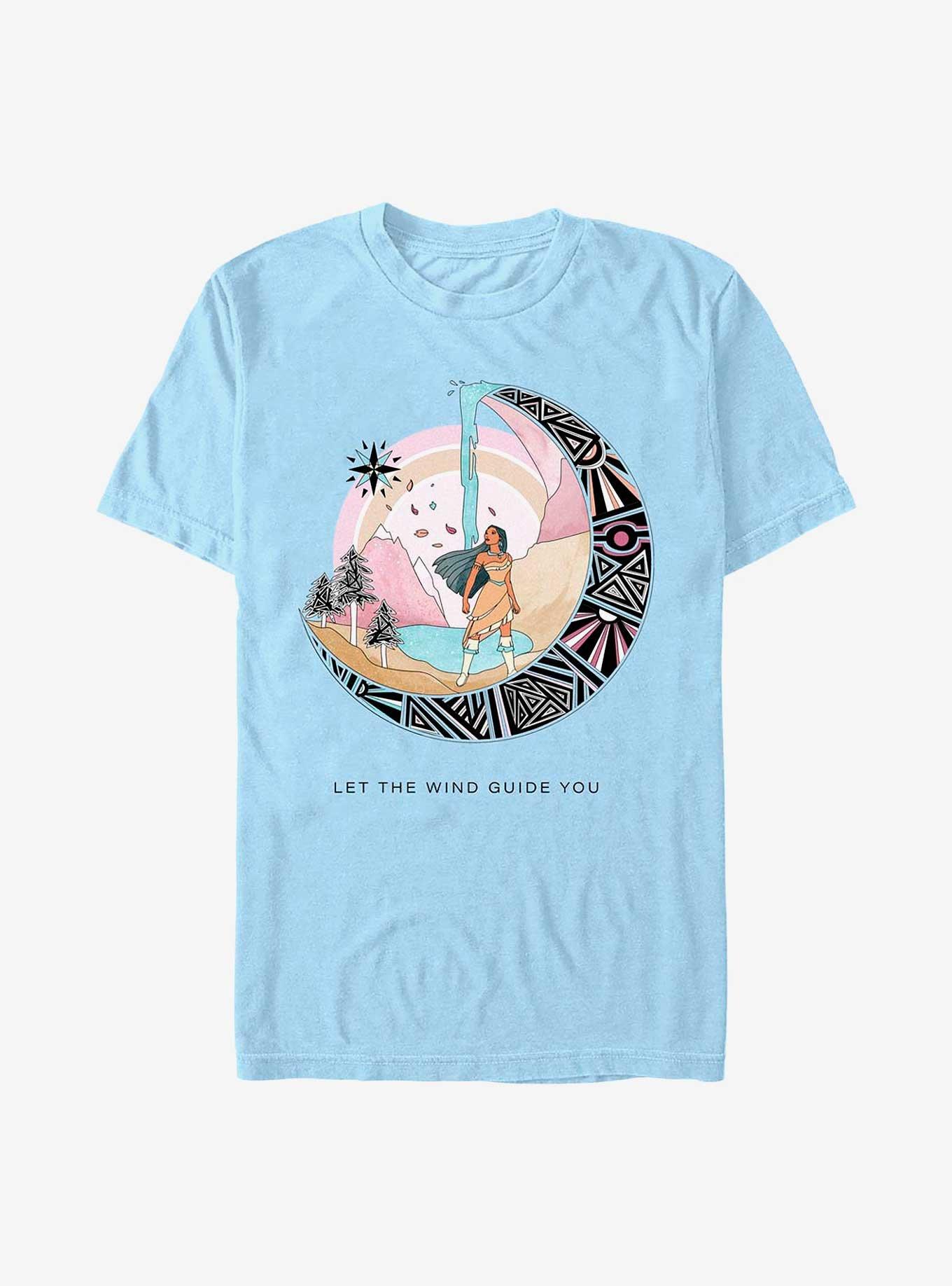Disney Pocahontas Earth Day Let The Wind Guide T-Shirt, LT BLUE, hi-res