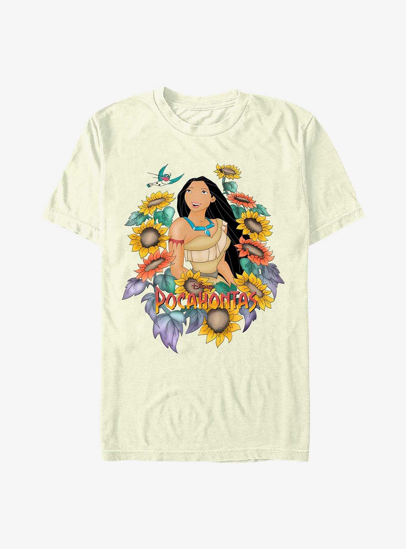 Disney Pocahontas Earth Day Sunflower Princess T-Shirt, NATURAL, hi-res