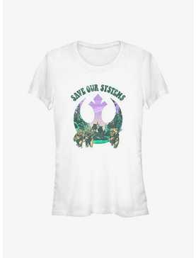 Star Wars Earth Day Ewok Allies Save Our Systems Girls T-Shirt, , hi-res