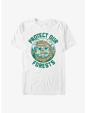 Star Wars Earth Day Ewok Forest T-Shirt, WHITE, hi-res