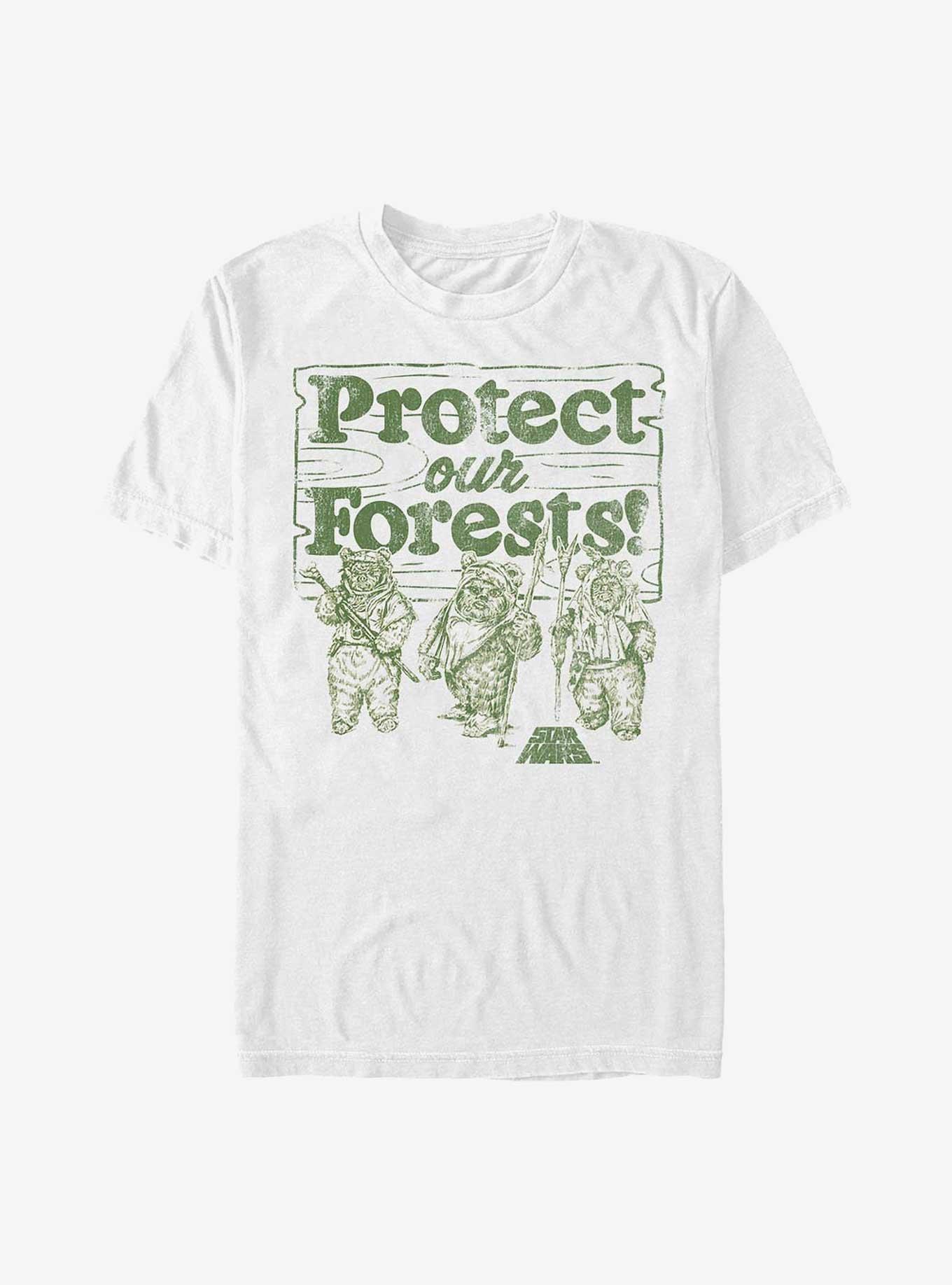 Star Wars Earth Day Protect Our Forests T-Shirt, WHITE, hi-res