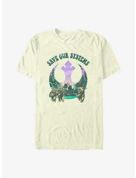 Star Wars Earth Day Ewok Allies Save Our Systems T-Shirt, , hi-res