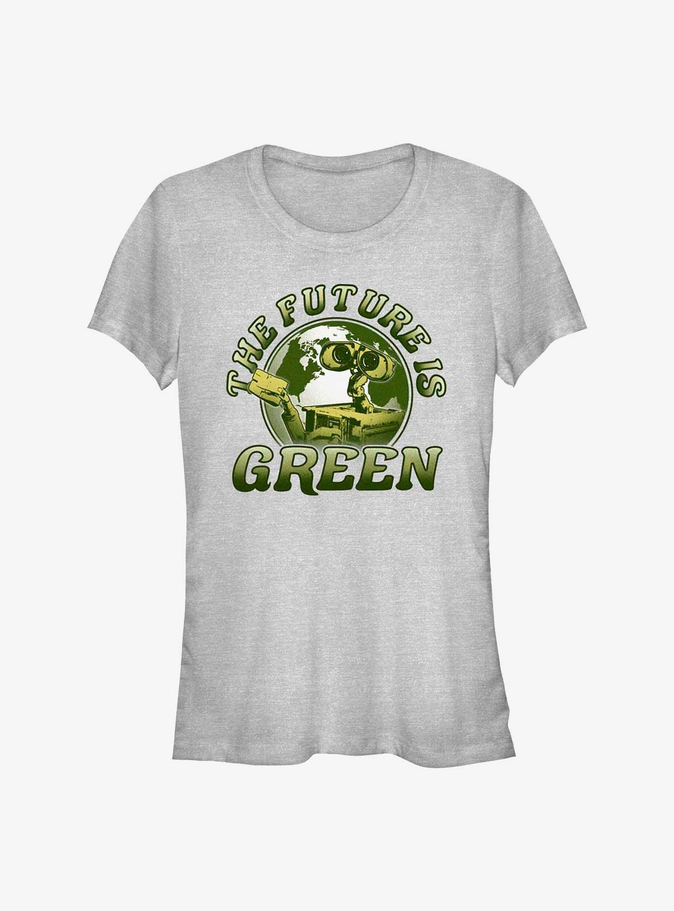 Disney Pixar Wall-E Earth Day Green Future Girls T-Shirt, ATH HTR, hi-res