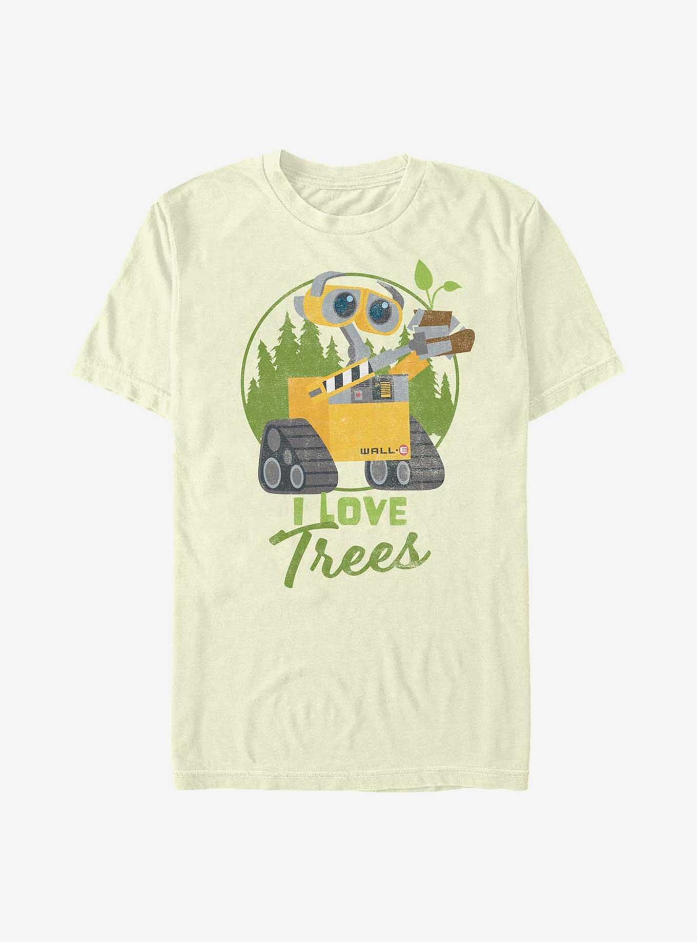 Disney Pixar Wall-E Earth Day I Love Trees T-Shirt, NATURAL, hi-res