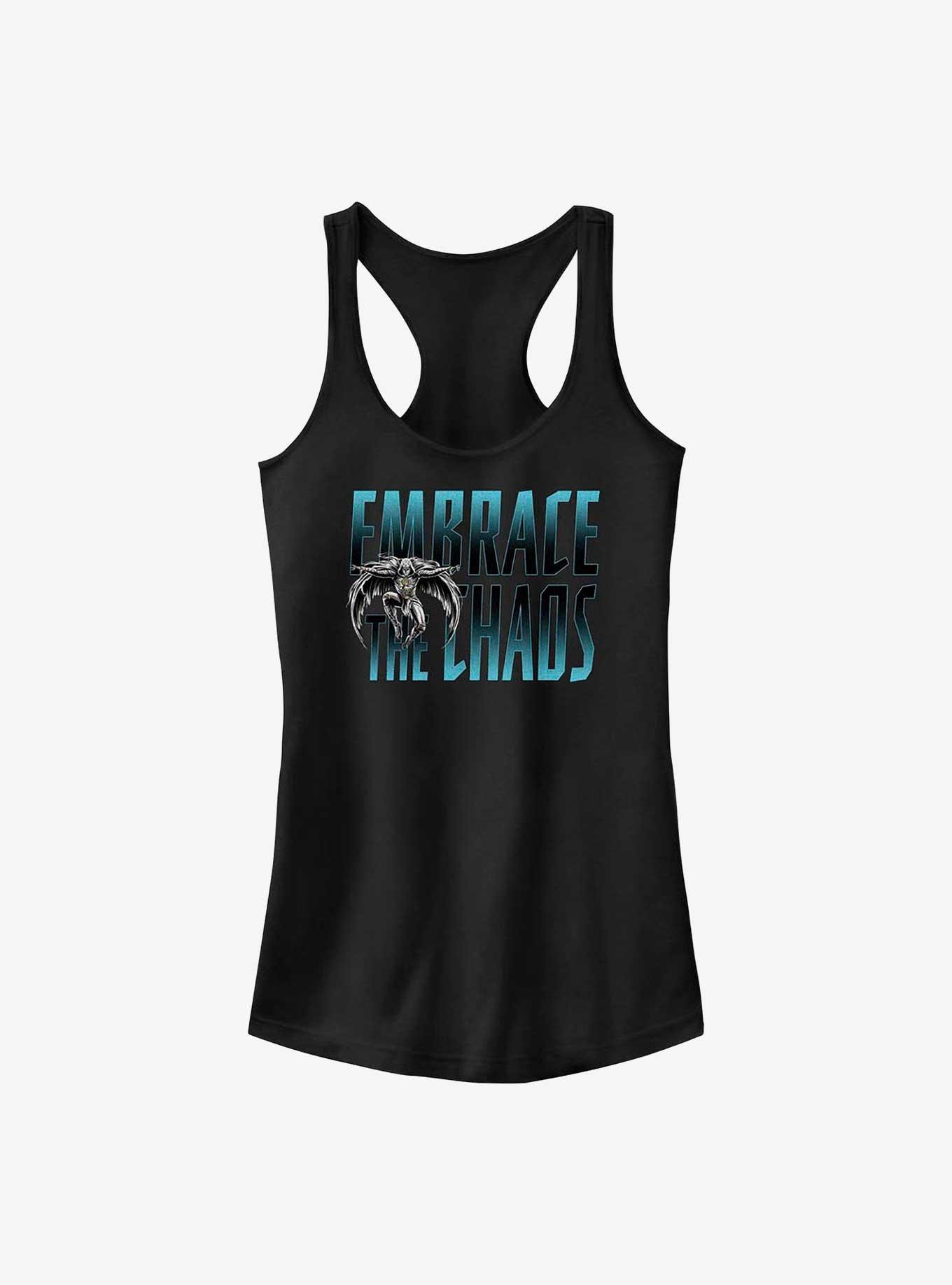 Marvel Moon Knight Chaos Text Stack Girls Tank, BLACK, hi-res