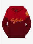 Harry Potter Gryffindor Crest Panel Hoodie - BoxLunch Exclusive, RED, hi-res