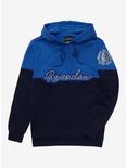 Harry Potter Ravenclaw Crest Panel Hoodie - BoxLunch Exclusive, BLUE, hi-res