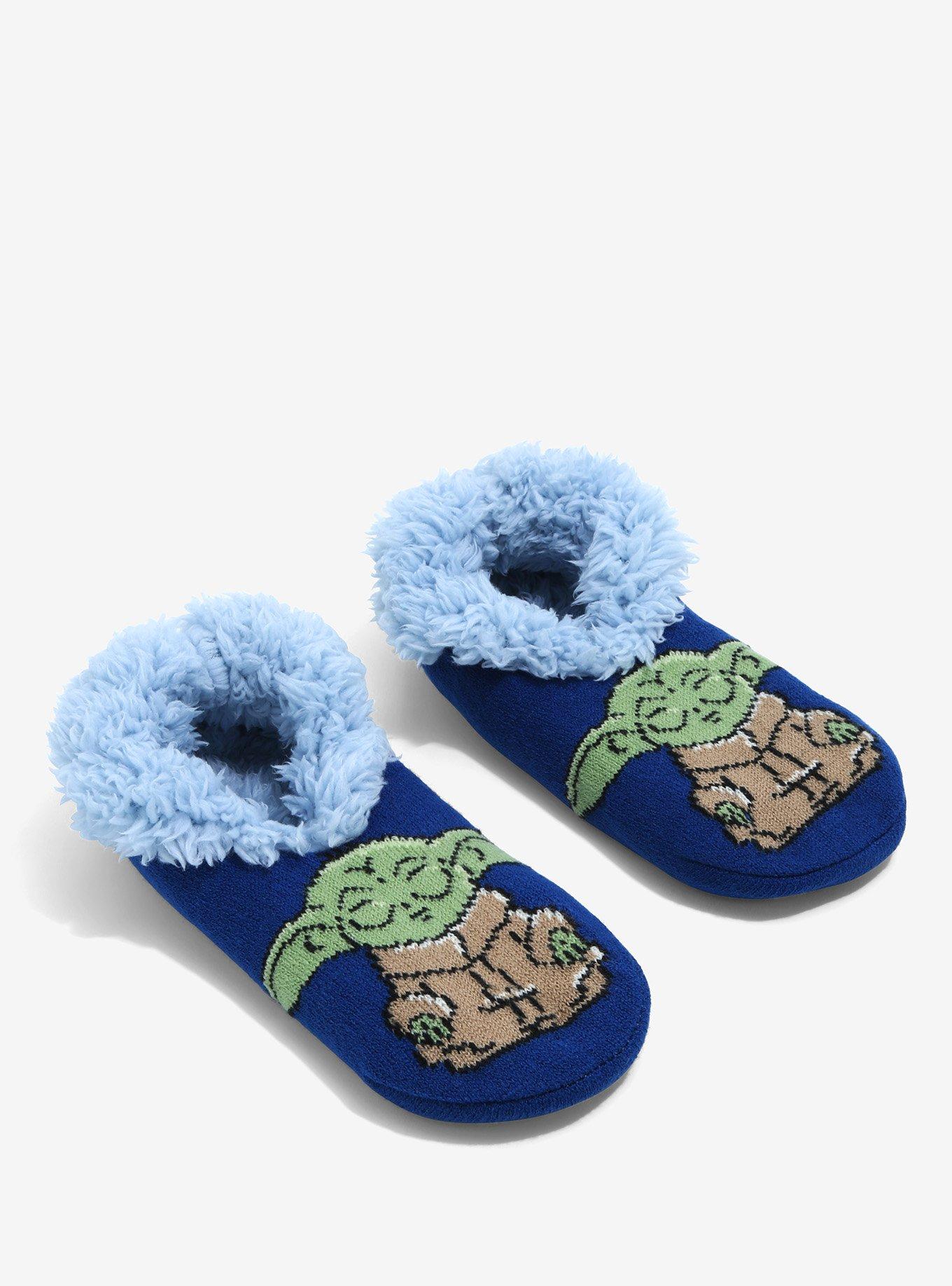 Star Wars The Mandalorian Grogu Meditating Slipper Socks - BoxLunch Exclusive , , hi-res