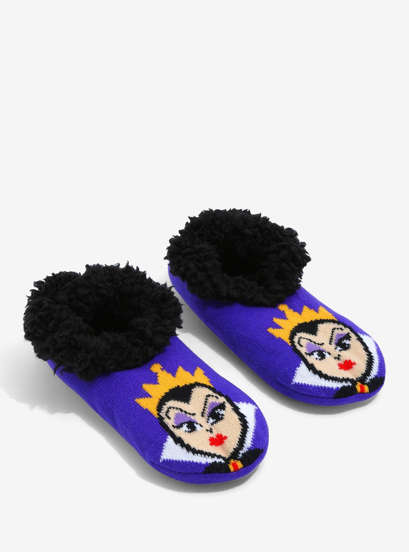 Disney Villains Evil Queen Portrait Slipper Socks - BoxLunch Exclusive, , hi-res