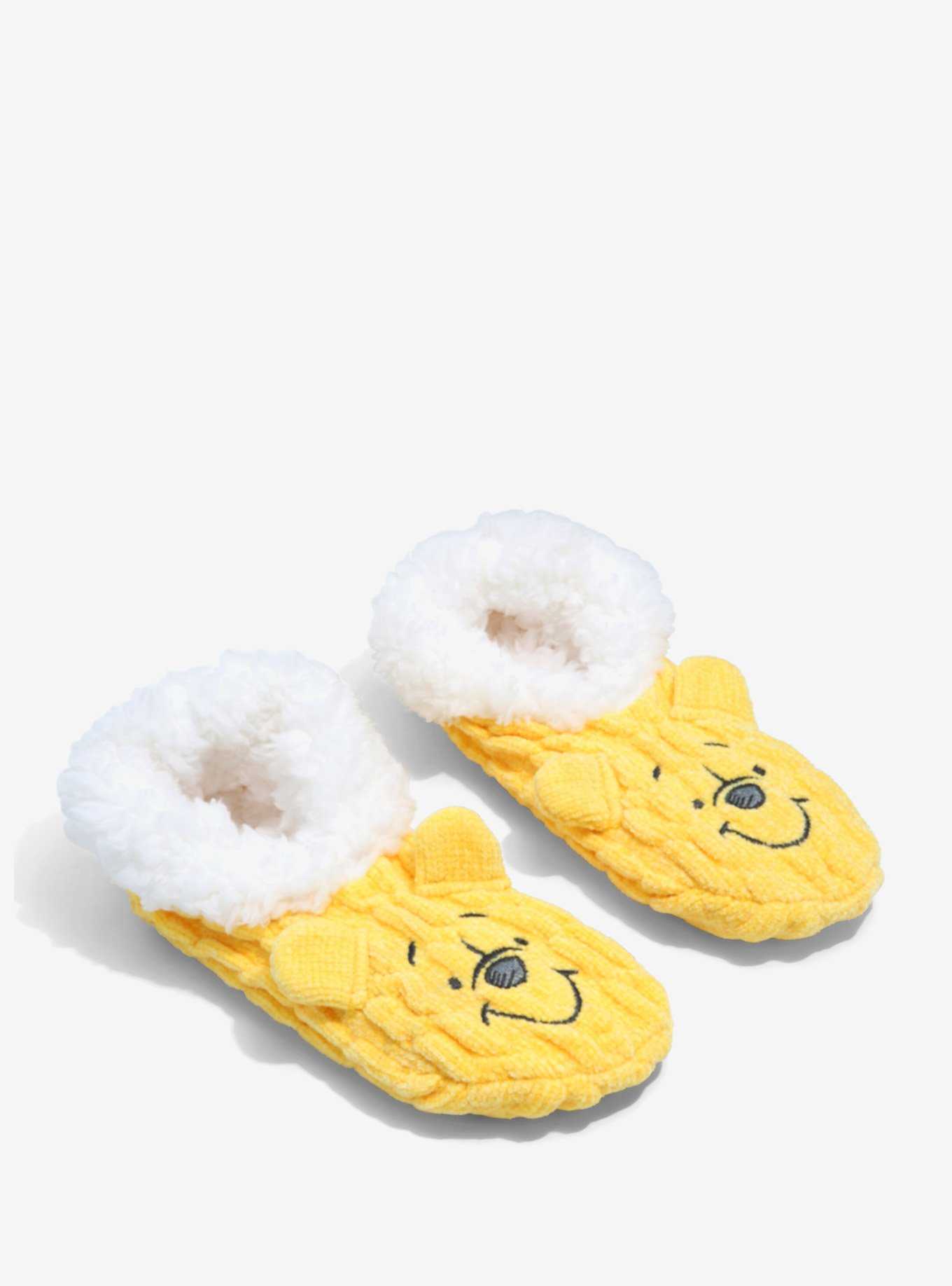 Disney Winnie the Pooh Figural Fleece Slipper Socks - BoxLunch Exclusive, , hi-res