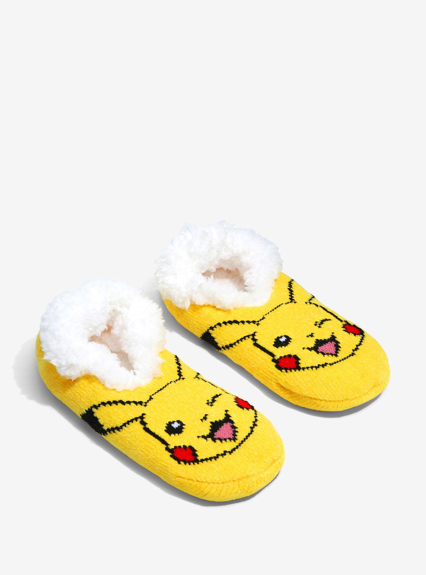Pok&eacute;mon Pikachu Winking Slipper Socks - BoxLunch Exclusive, , hi-res