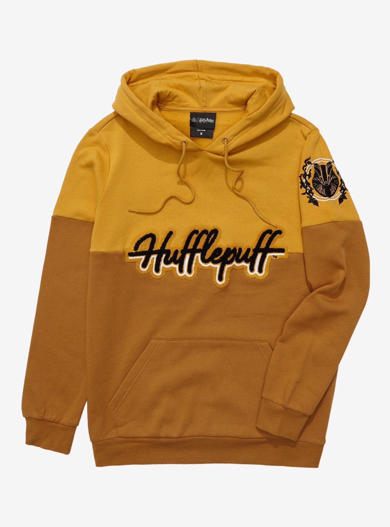 Harry Potter Hufflepuff Crest Panel Hoodie - BoxLunch Exclusive | BoxLunch