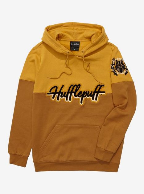 Harry Potter Hufflepuff Crest Panel Hoodie BoxLunch Exclusive BoxLunch