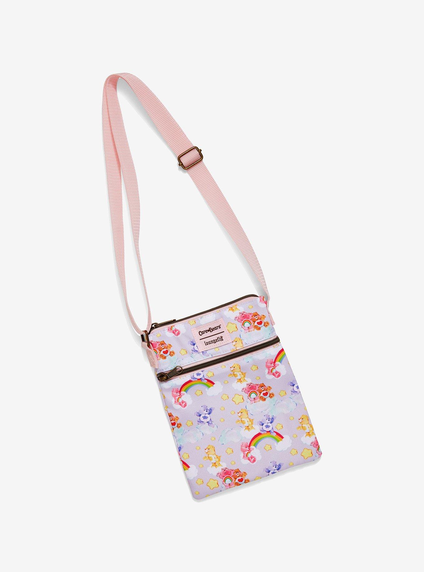 Care Bears: Heart Cloud Party Rainbow Strap Loungefly Crossbody Bag