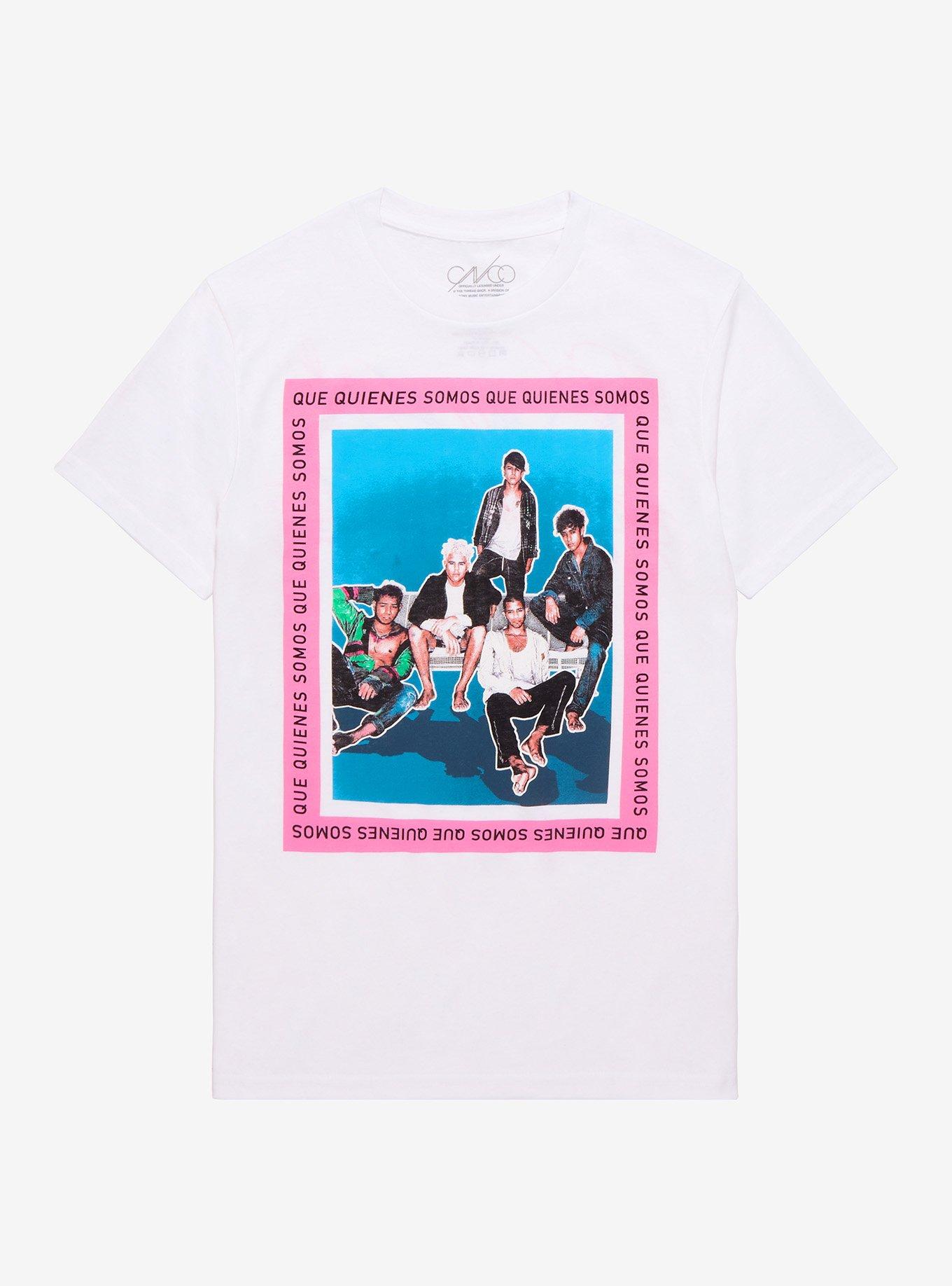 CNCO Que Quienes Somos Boyfriend Fit Girls T-Shirt, BRIGHT WHITE, hi-res