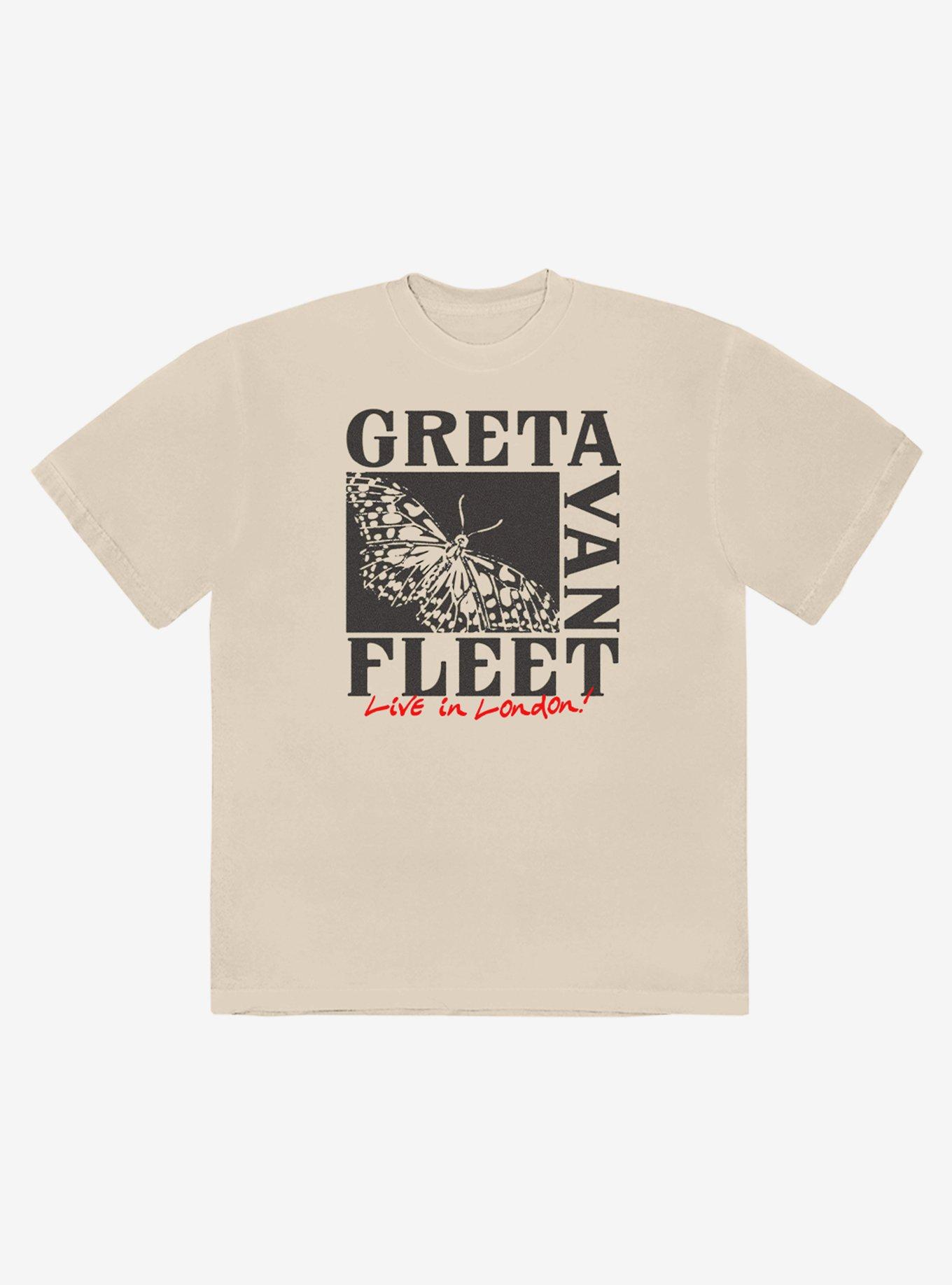 Greta Van Fleet Live In London Boyfriend Fit Girls T-Shirt, BRIGHT WHITE, hi-res