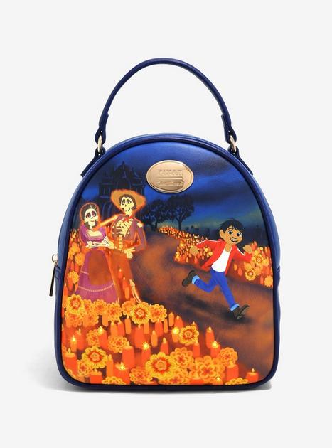 Loungefly Disney Pixar Coco Marigold Allover Print Handbag - BoxLunch Exclusive