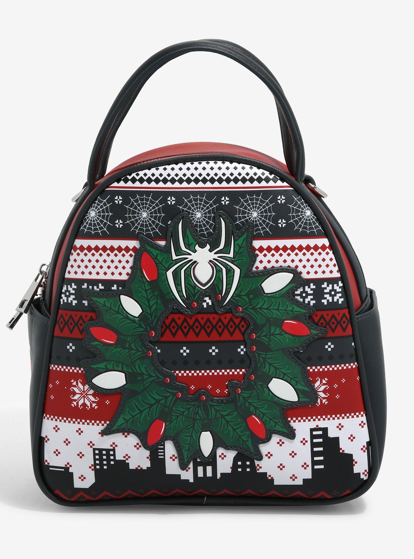 Marvel Spider-Man Christmas Sweater Mini Backpack - BoxLunch Exclusive |  BoxLunch