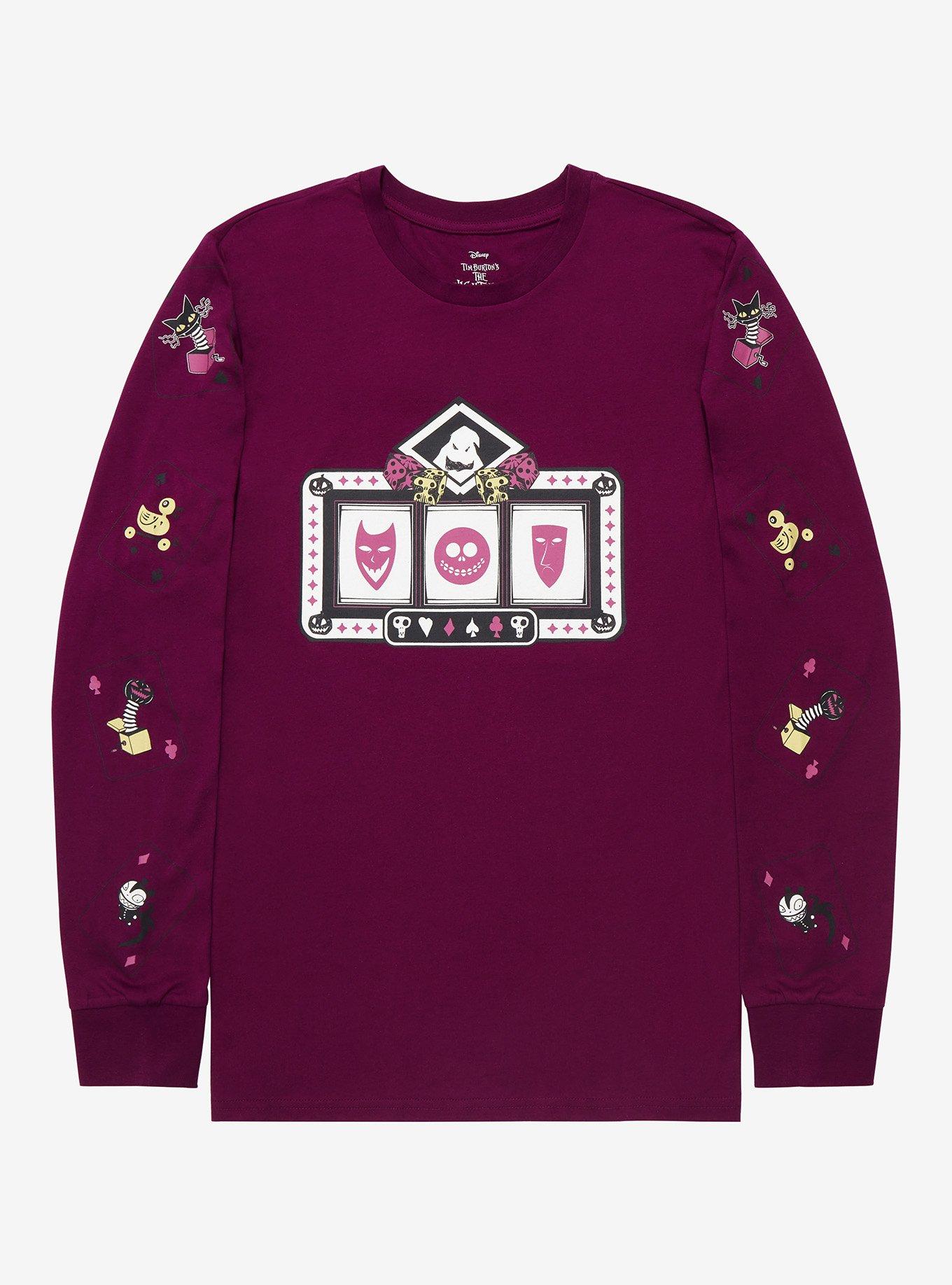 Disney The Nightmare Before Christmas Icons Long Sleeve T-Shirt - BoxLunch Exclusive, DARK PURPLE, hi-res