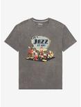 Our Universe Disney Mickey and Friends Jazz It Up T-Shirt - BoxLunch Exclusive, CHARCOAL, hi-res