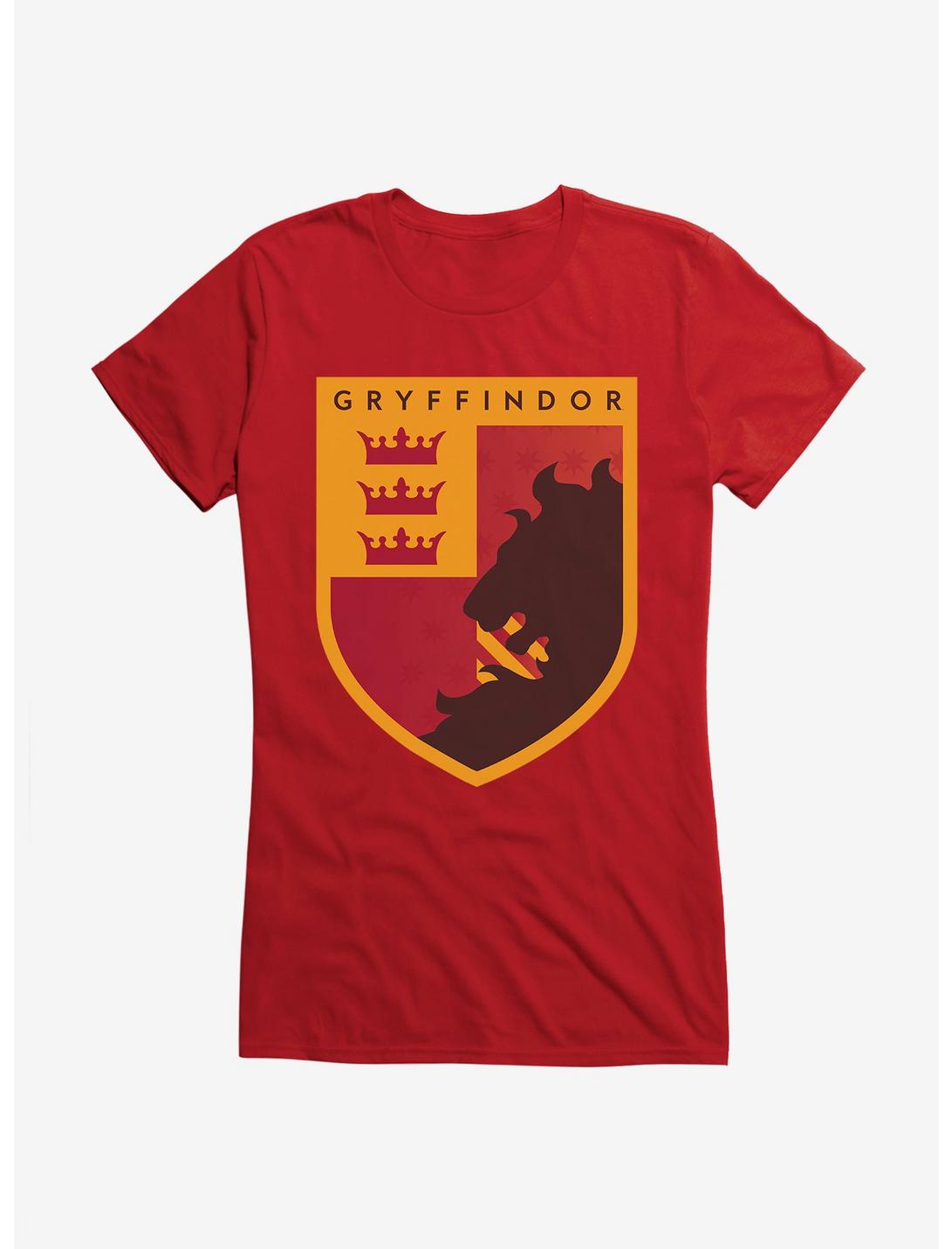 Harry Potter Gryffindor Triple Crown Crest Girls T-Shirt, , hi-res