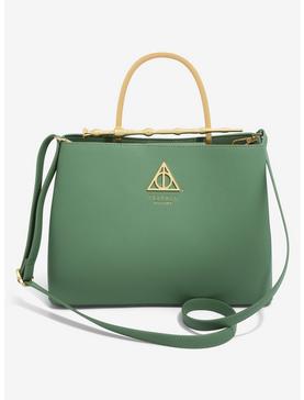 Plus Size Loungefly Harry Potter Deathly Hallows Elder Wand Sage Handbag - BoxLunch Exclusive, , hi-res
