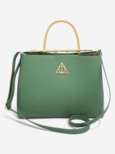 Harry Potter Deathly Hallows Logo Floral online Handbag BoxLunch