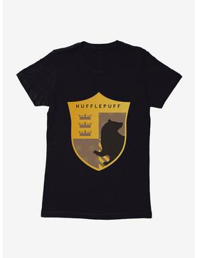 Harry Potter Hufflepuff Triple Crown Crest Womens T-Shirt, , hi-res