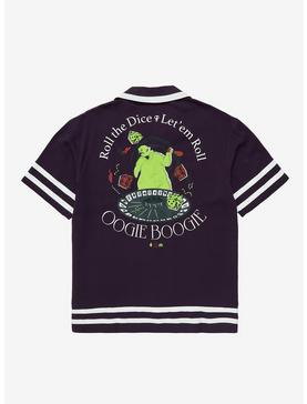 Plus Size Disney The Nightmare Before Christmas Oogie Boogie Dice Roll League Button-Up - BoxLunch Exclusive, , hi-res